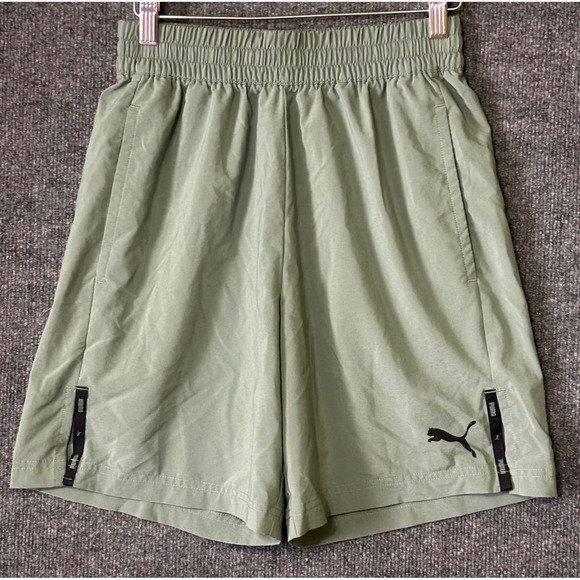 Puma Other - Puma‎ Mens Sage Green Athletic Training Shorts Small Elastic Waist 7 Inch Inseam
